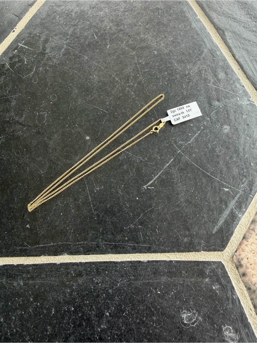 14Kt Yellow Gold Chain Necklace 18” long